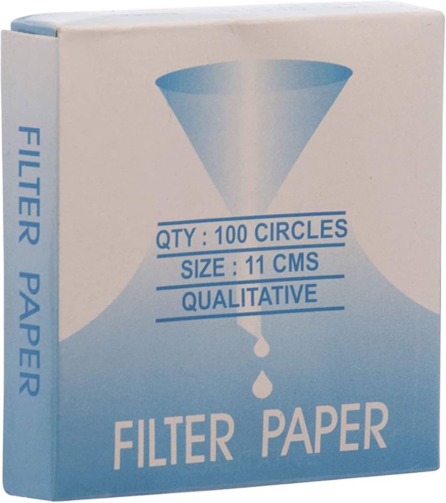 RG® Qualitative Filter Paper 11 cm — Pack of 100 by Randhawa Global