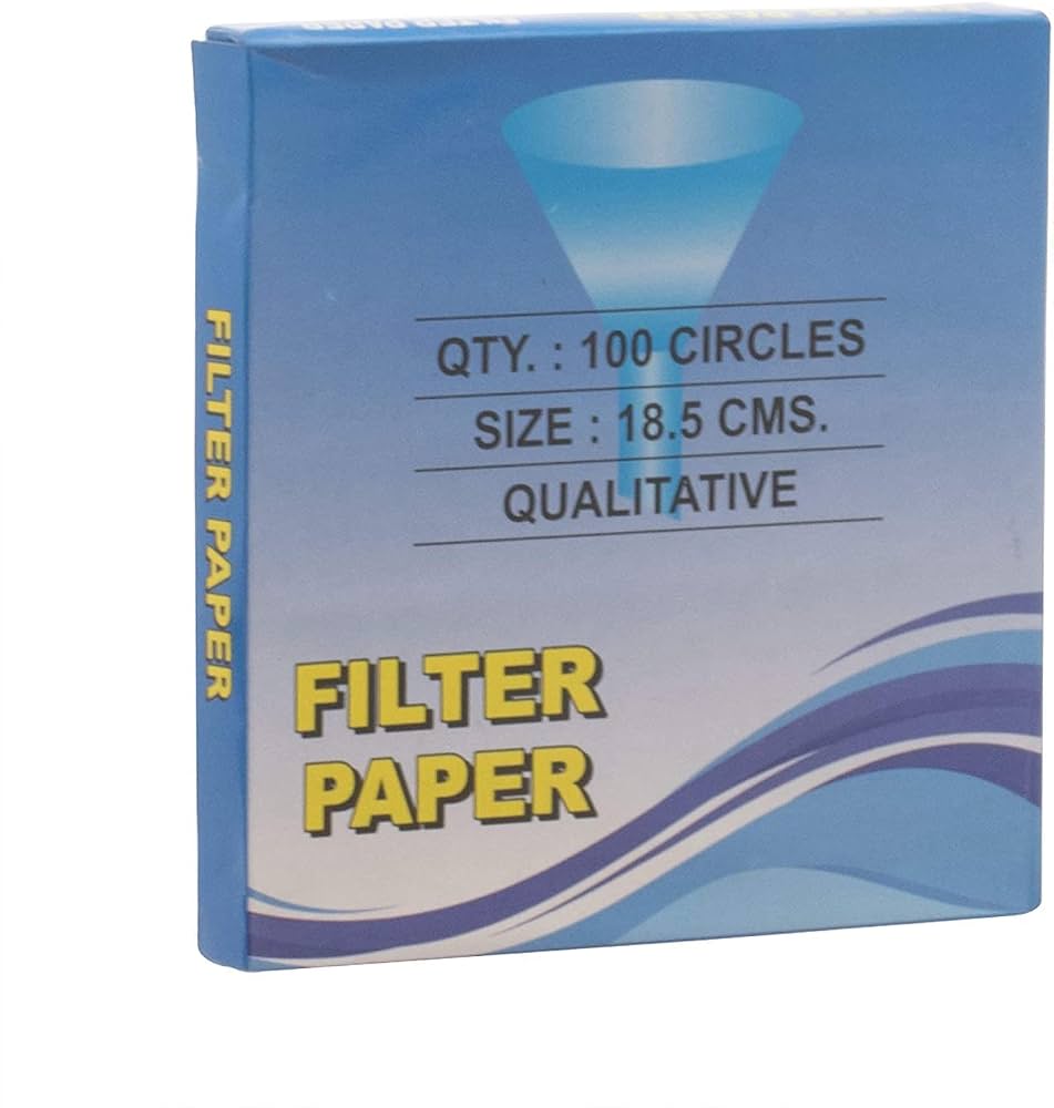 RG® Qualitative Filter Paper 18.5 cm — Pack of 100 by Randhawa Global