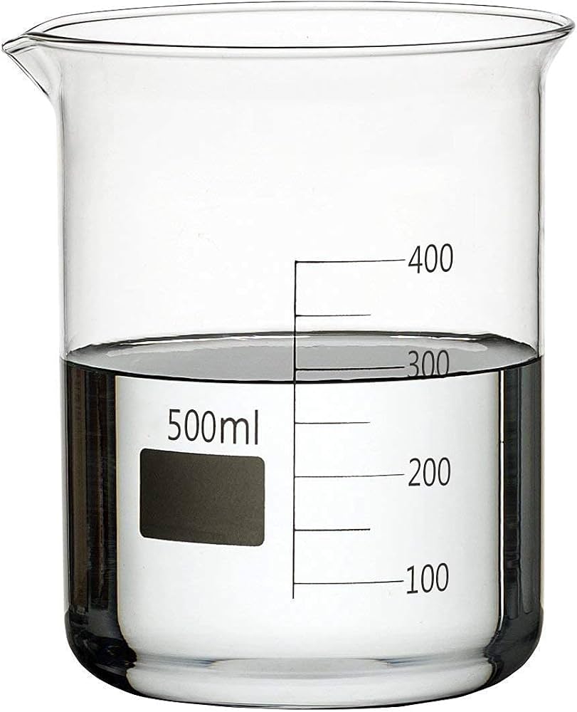 RG® Borosilicate Glass Beakers 500 ml — Pack of 6 by Randhawa Global