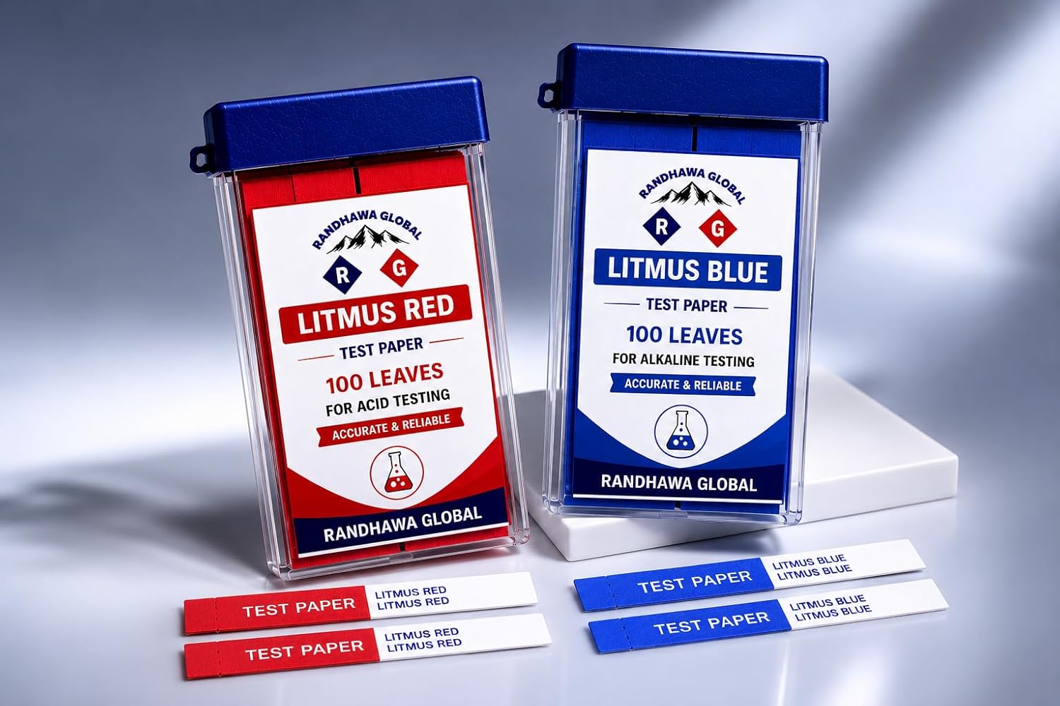RG® Red & Blue Litmus Test Paper — 100 Leaves Each