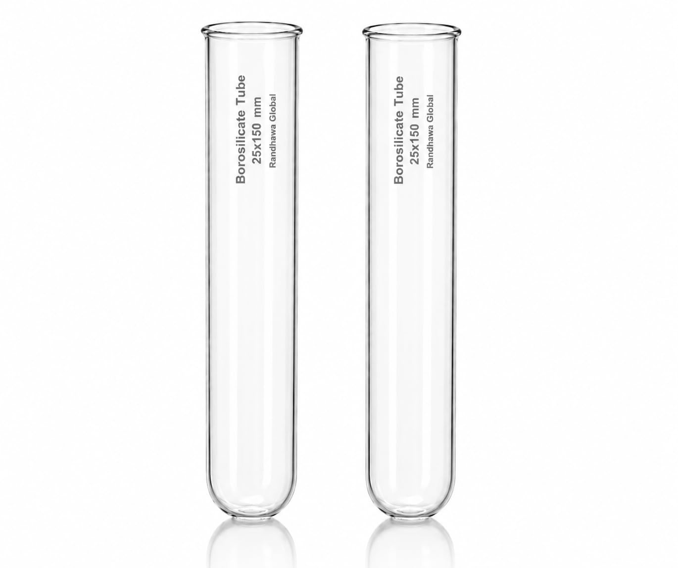 RG® Borosilicate Test Tubes 25 × 150 mm — Pack of 2 by Randhawa Global