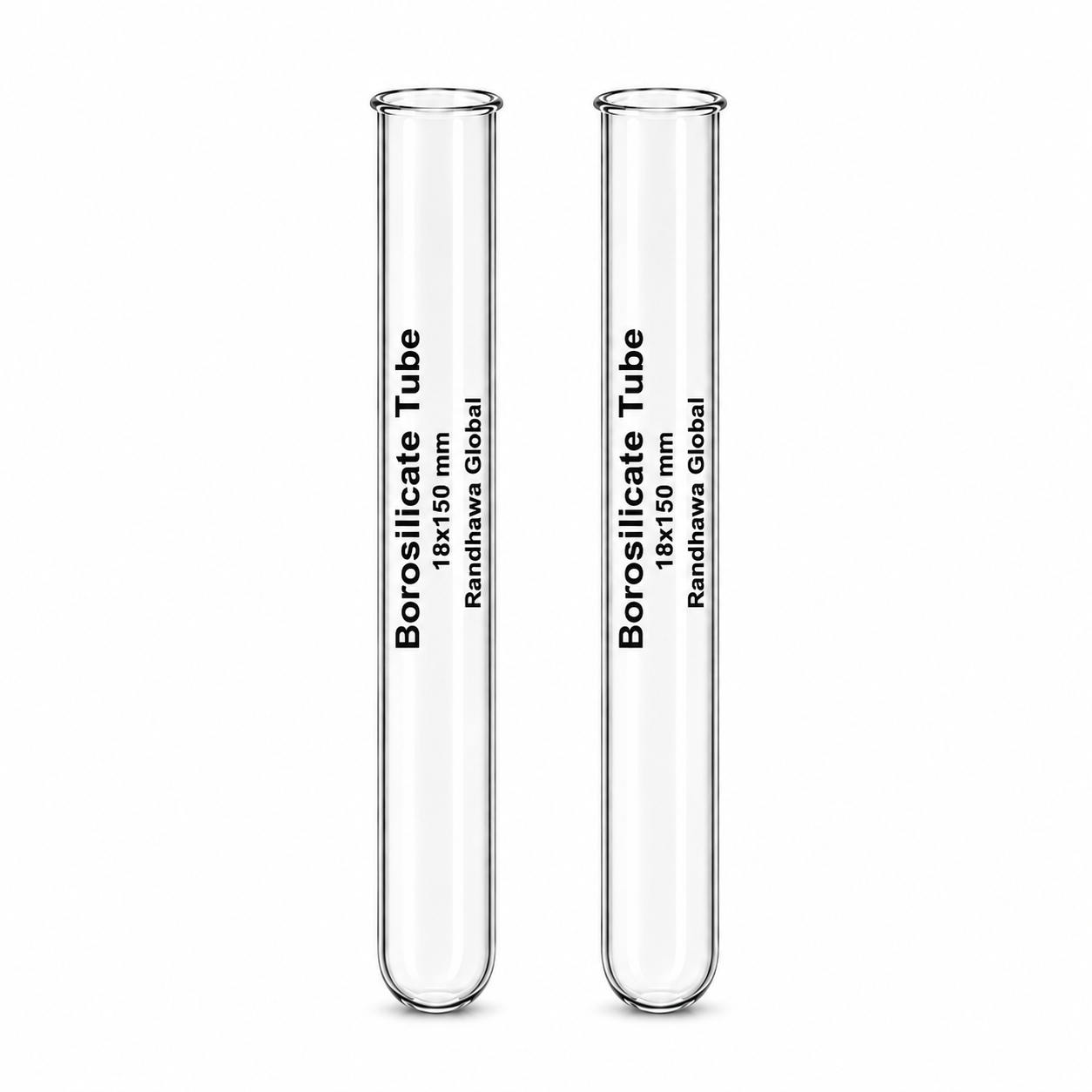 RG® Borosilicate Test Tubes 18 × 150 mm — Pack of 100 by Randhawa Global