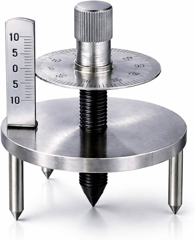 RG® Double-Disc Brass Spherometer — Nickel Coated